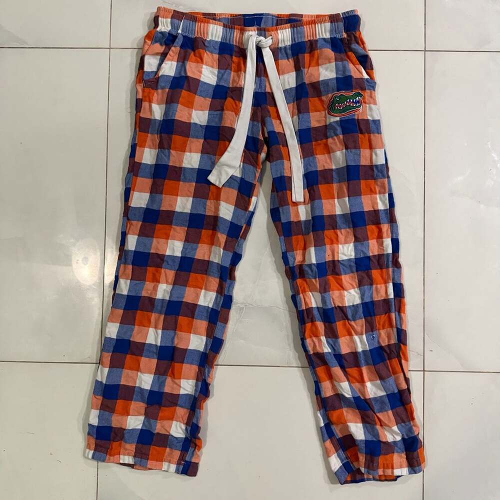 Concepts Sport Florida Gators Orange and Blue Plaid Flannel Sleep Pants
